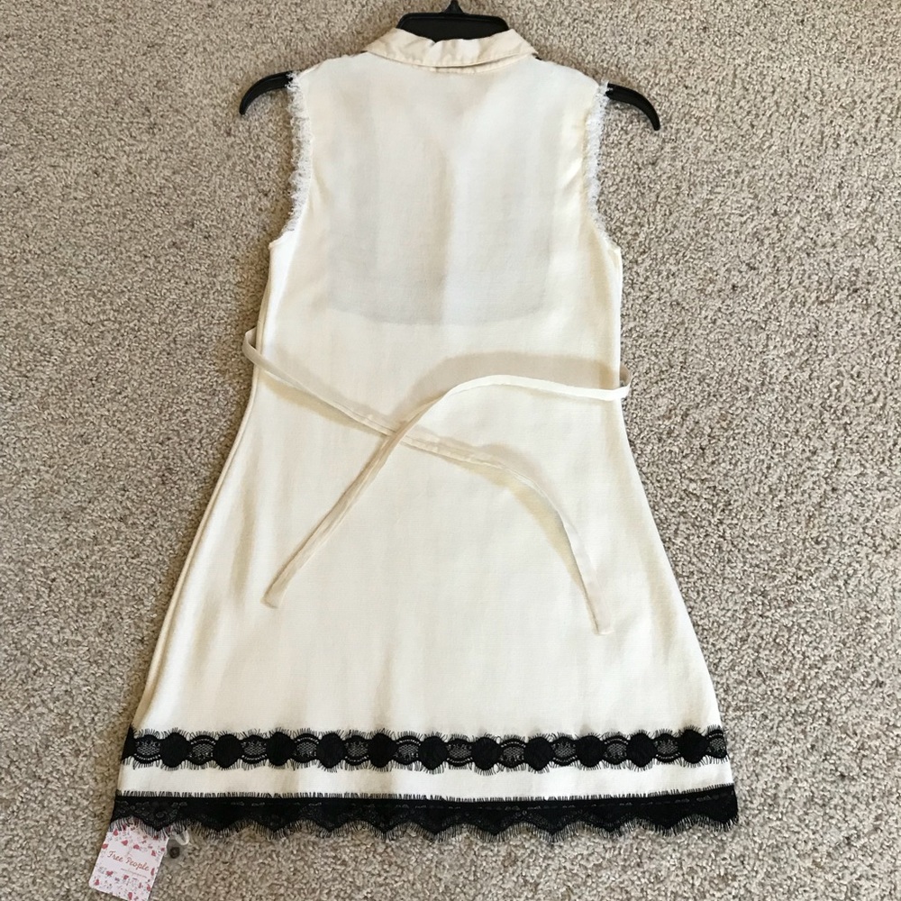 NWT, Free People, Ivory & Black Apron Style Dress! - Picture 5 of 8
